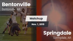 Matchup: Bentonville High vs. Springdale  2019