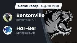 Recap: Bentonville  vs. Har-Ber  2020