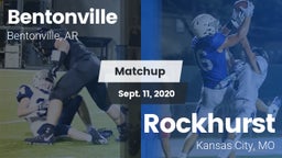 Matchup: Bentonville High vs. Rockhurst  2020