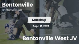 Matchup: Bentonville High vs. Bentonville West JV 2020