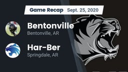 Recap: Bentonville  vs. Har-Ber  2020