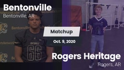 Matchup: Bentonville High vs. Rogers Heritage  2020