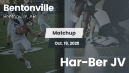 Matchup: Bentonville High vs. Har-Ber JV 2020