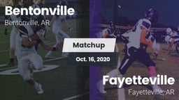 Matchup: Bentonville High vs. Fayetteville  2020