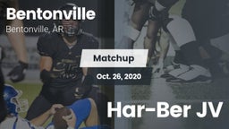 Matchup: Bentonville High vs. Har-Ber JV 2020
