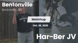 Matchup: Bentonville High vs. Har-Ber JV 2020