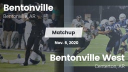 Matchup: Bentonville High vs. Bentonville West  2020