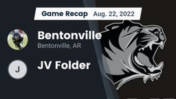 Recap: Bentonville  vs. JV Folder 2022