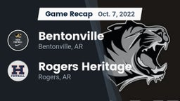 Recap: Bentonville  vs. Rogers Heritage  2022