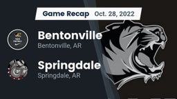 Recap: Bentonville  vs. Springdale  2022
