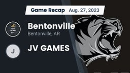 Recap: Bentonville  vs. JV GAMES 2023