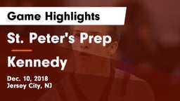 St. Peter's Prep  vs Kennedy  Game Highlights - Dec. 10, 2018