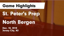 St. Peter's Prep  vs North Bergen  Game Highlights - Dec. 18, 2018