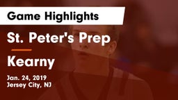St. Peter's Prep  vs Kearny  Game Highlights - Jan. 24, 2019