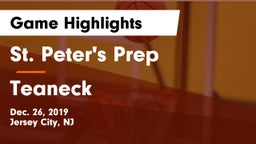 St. Peter's Prep  vs Teaneck  Game Highlights - Dec. 26, 2019