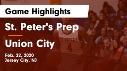 St. Peter's Prep  vs Union City  Game Highlights - Feb. 22, 2020