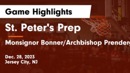 St. Peter's Prep  vs Monsignor Bonner/Archbishop Prendergast Catholic Game Highlights - Dec. 28, 2023