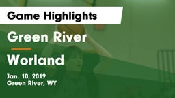 Green River  vs Worland Game Highlights - Jan. 10, 2019