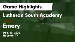 Lutheran South Academy vs Emery Game Highlights - Dec. 10, 2020