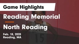 Reading Memorial  vs North Reading  Game Highlights - Feb. 18, 2020