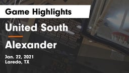 United South  vs Alexander  Game Highlights - Jan. 22, 2021
