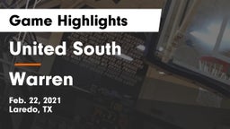 United South  vs Warren  Game Highlights - Feb. 22, 2021