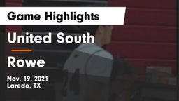 United South  vs Rowe  Game Highlights - Nov. 19, 2021