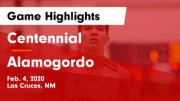 Centennial  vs Alamogordo Game Highlights - Feb. 4, 2020
