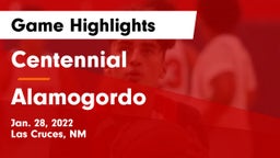 Centennial  vs Alamogordo  Game Highlights - Jan. 28, 2022