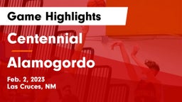 Centennial  vs Alamogordo Game Highlights - Feb. 2, 2023