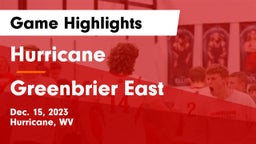 Hurricane  vs Greenbrier East  Game Highlights - Dec. 15, 2023