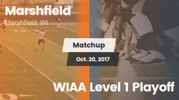Matchup: Marshfield High vs. WIAA Level 1 Playoff 2017