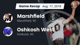 Recap: Marshfield  vs. Oshkosh West  2018