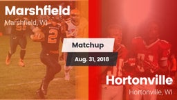 Matchup: Marshfield High vs. Hortonville  2018