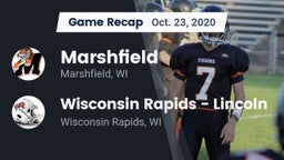 Recap: Marshfield  vs. Wisconsin Rapids - Lincoln  2020