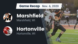 Recap: Marshfield  vs. Hortonville  2020