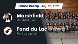Recap: Marshfield  vs. Fond du Lac  2021