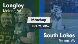 Matchup: Langley  vs. South Lakes  2016