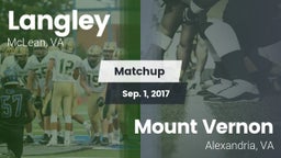 Matchup: Langley  vs. Mount Vernon   2017