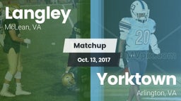 Matchup: Langley  vs. Yorktown  2017