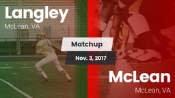 Matchup: Langley  vs. McLean  2017