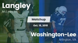 Matchup: Langley  vs. Washington-Lee  2018
