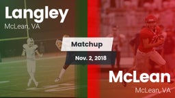 Matchup: Langley  vs. McLean  2018