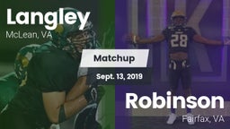 Matchup: Langley  vs. Robinson  2019