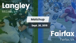 Matchup: Langley  vs. Fairfax  2019