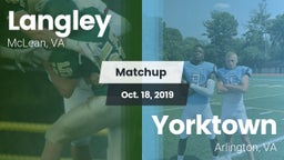 Matchup: Langley  vs. Yorktown  2019