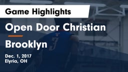 Open Door Christian  vs Brooklyn  Game Highlights - Dec. 1, 2017