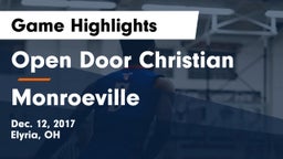 Open Door Christian  vs Monroeville  Game Highlights - Dec. 12, 2017