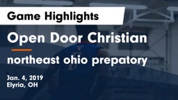 Open Door Christian  vs northeast ohio prepatory Game Highlights - Jan. 4, 2019
