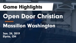 Open Door Christian  vs Massillon Washington  Game Highlights - Jan. 24, 2019
